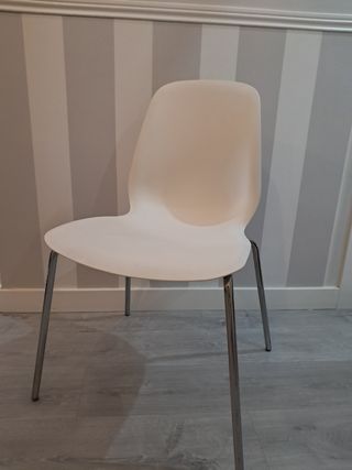 Sillas Blancas Ikea Modelo Lidas 2 unidades