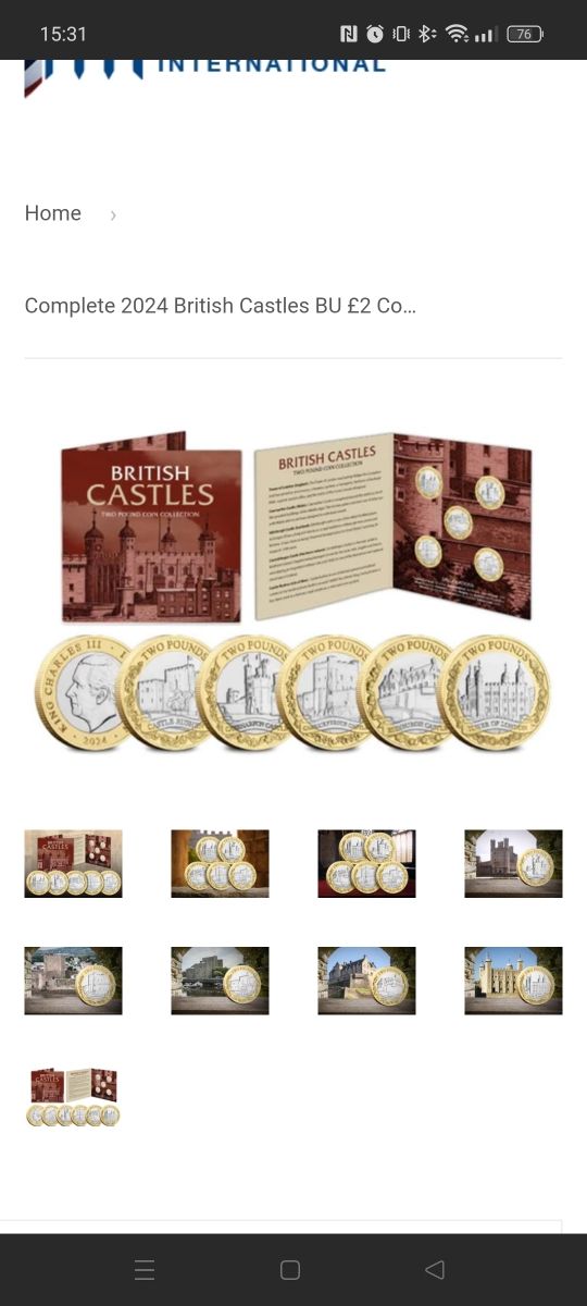 Conjunto monedas 2 pounds IOM 2024