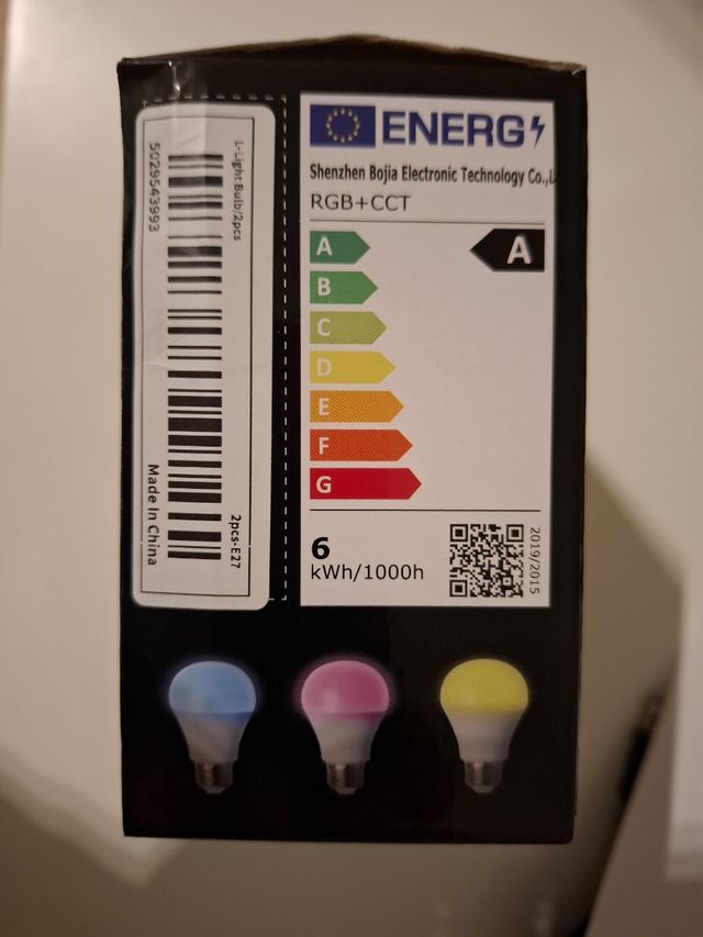 Bombillas led colores con mando