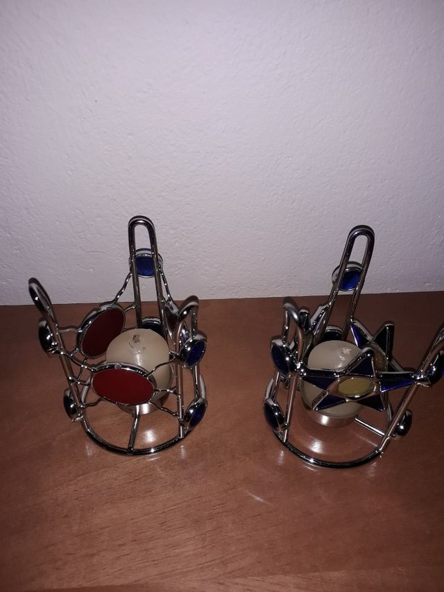 Juego de 2 portavelas