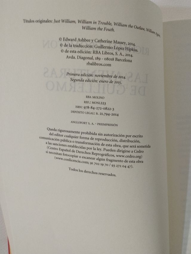 LAS AVENTURAS DE GUILLERMO (RICHMAL CROMPTON)