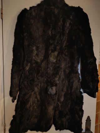 Abrigo piel con tara