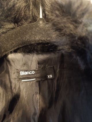 Abrigo piel con tara