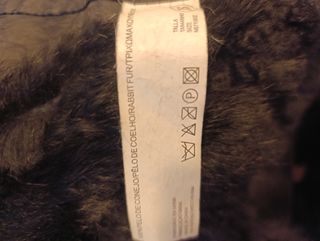 Abrigo piel con tara