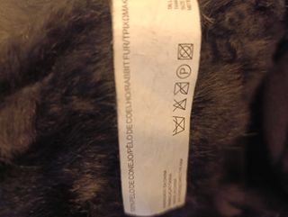 Abrigo piel con tara