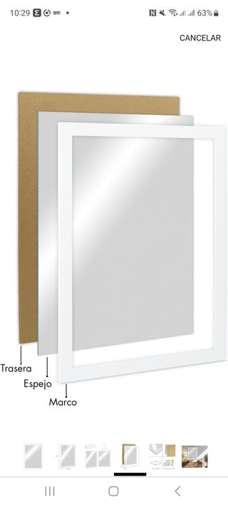 Espejo 60x90 nuevo sin abrir