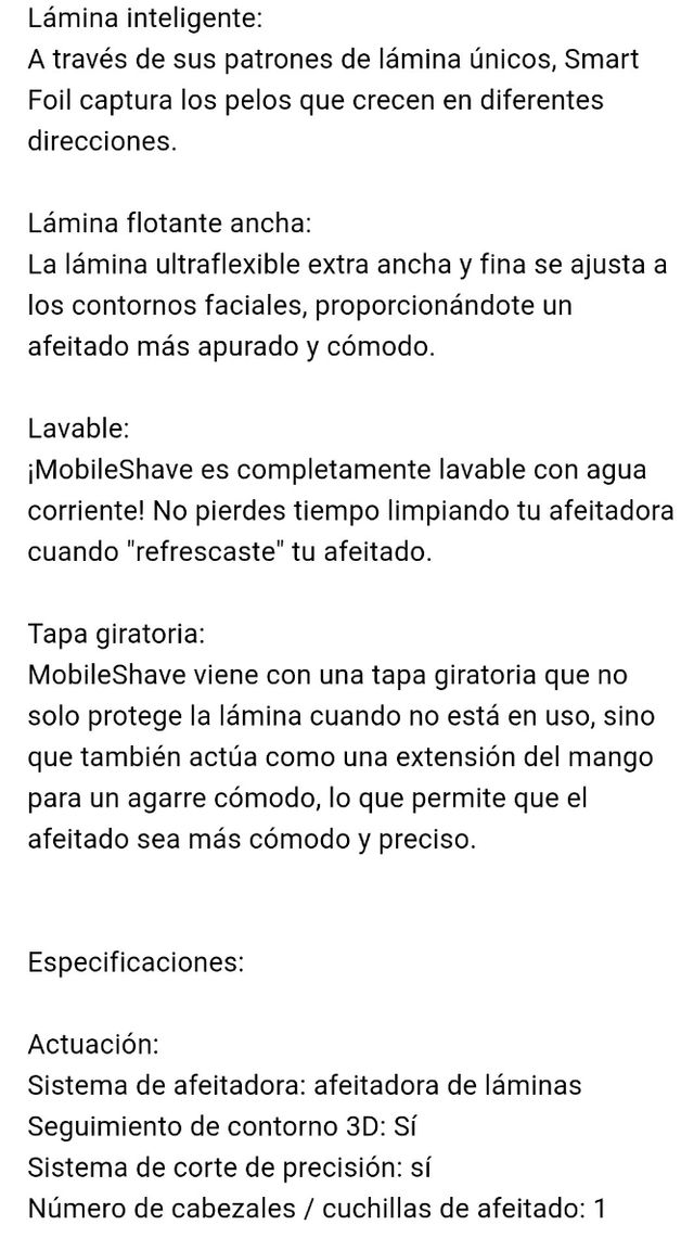 Afeitadora Braun portátil m60