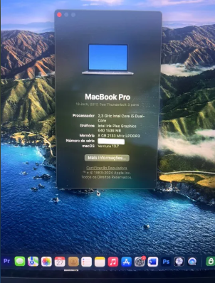 Apple Macbook Pro 2017 13 pulg, 8gb / 512gb ssd