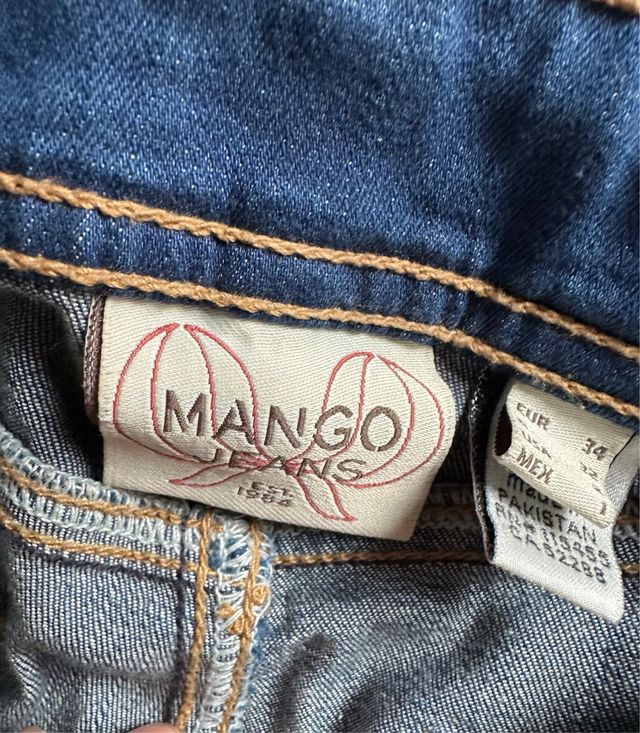 Pantalon vaquero mujer Mango