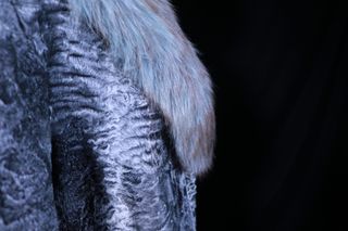 Chaquetón de astracán con cuello de zorr