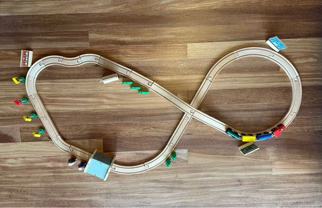 Circuito para tren de madera