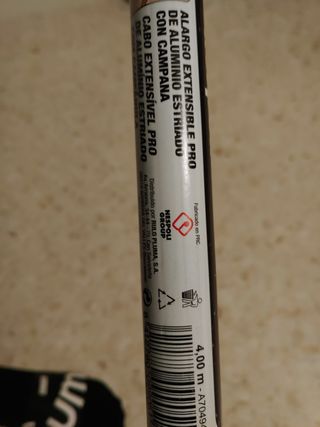 Alargo extensible para rodillos y brocha