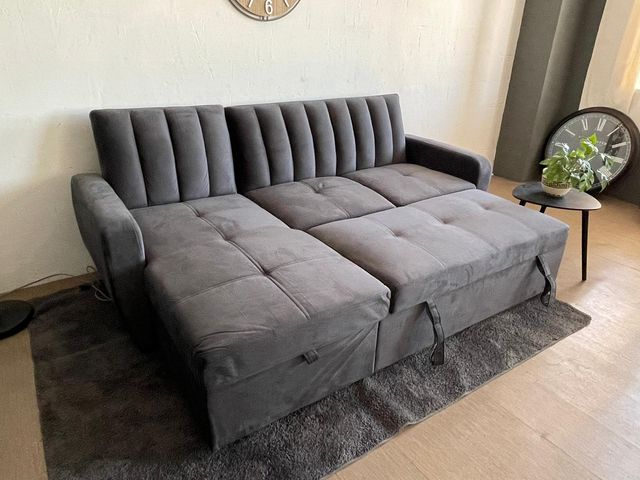 ULTIMO! Sofa cama cgaiselongue reversible + envio