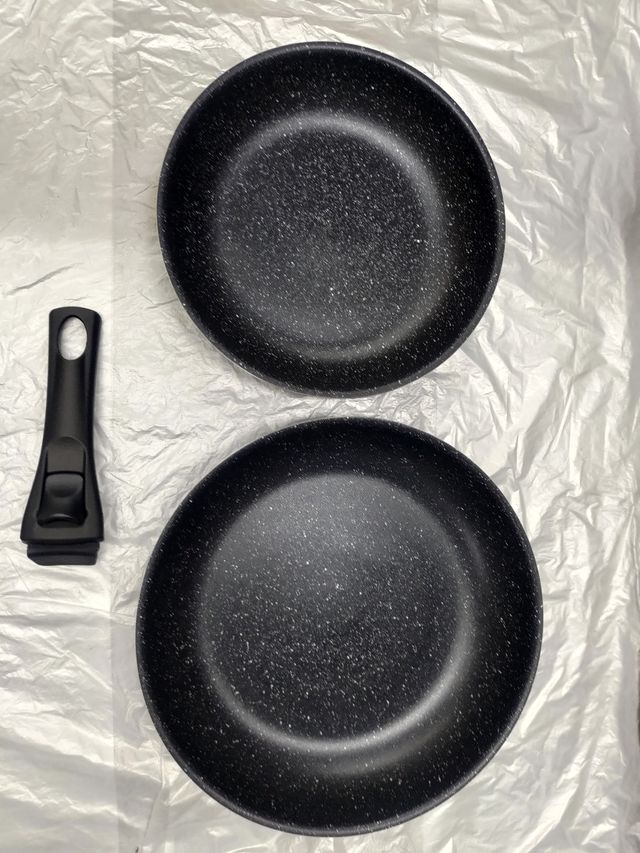 🆕 Juego de 2 Sartenes de Aluminio Prensado