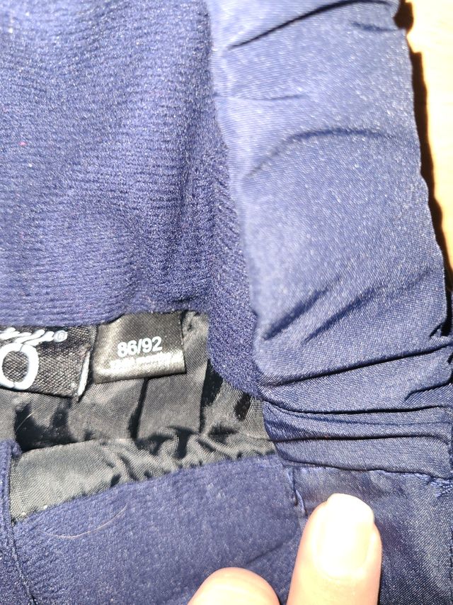 Peto pantalón nieve unisex niño talla 86-92