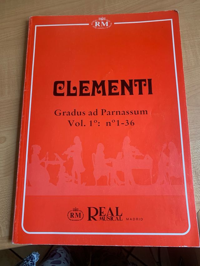 Libro ejercicios piano de Clementi