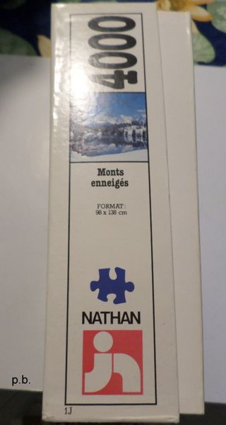 Puzzle 4.000 pz, NATHAN Monts enneigès vintage 90