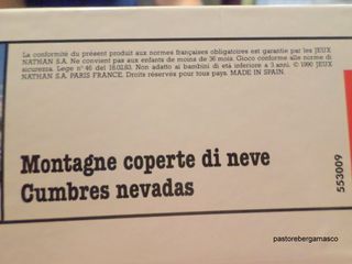 Puzzle 4.000 pz, NATHAN Monts enneigès vintage 90