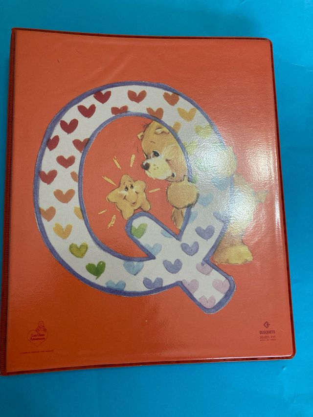 Carpeta anillas Osos Amorosos vintage.