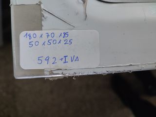 FREGADERO DOBLE DE ACERO INOX NUEVO 1,8M