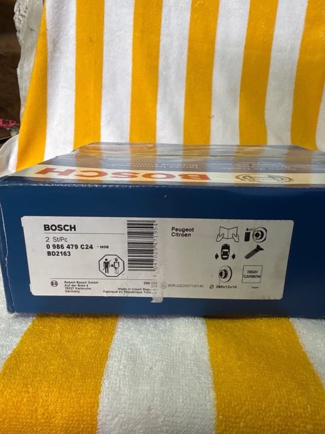 Bosch BD2163 Discos de freno CITROEN/PEUGEOT