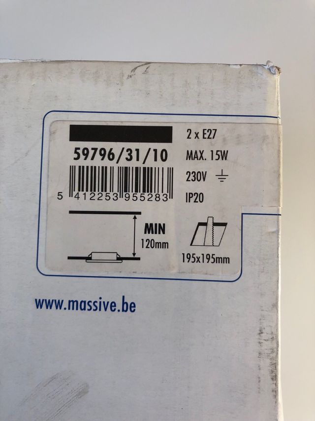 Focos de empotrar cuadrados