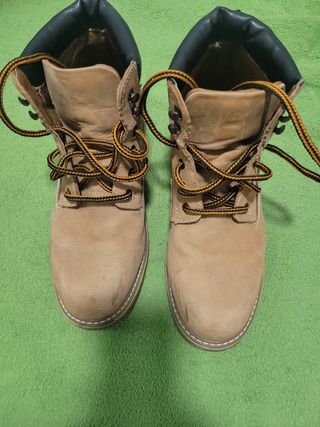 Botas botines piel Tex 44 beige o camel