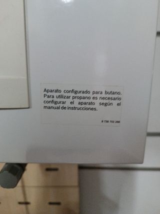 Calentador Bosch Neckar de gas butano estanco