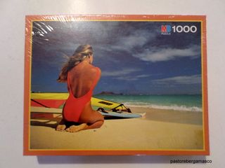Puzzle MB "SURF", 1000 pezzi,nuovo,vintage 1990