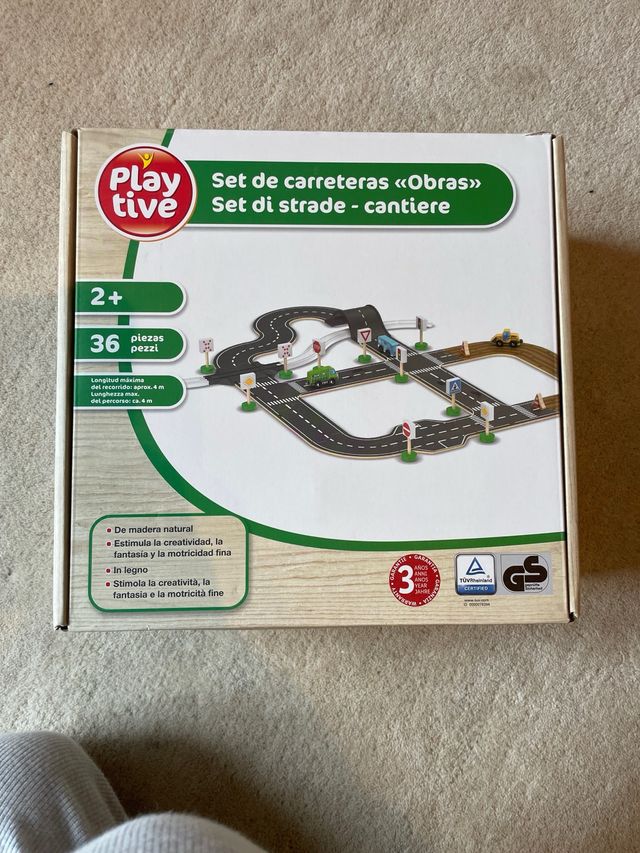 Set de carreteras “obras” con conex a vías t