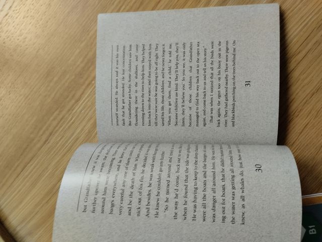 This morning I met a whale. Nivel B1.