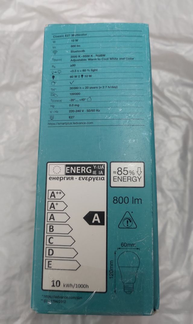 🟢 Bombilla Smart LED Bluetooth 2000-6500K