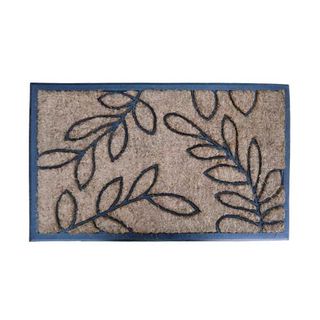 Felpudo Coco Goma Hojas 45X75Cm