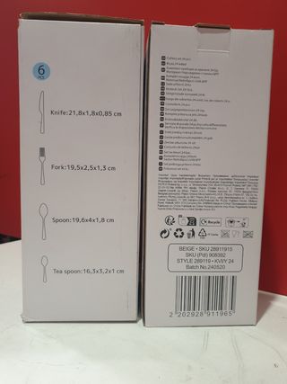 JUEGO DE CUBERTERIA 24 PIEZAS