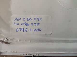 FREGADERO DOBLE NUEVO CON PUERTAS ACERO INOX 1,6M