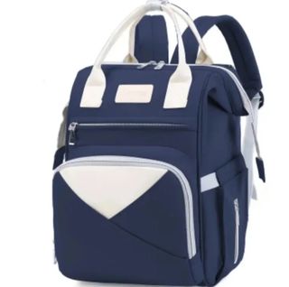 Bolso,mochila maternal.Azul,Blanco.Carito  niños