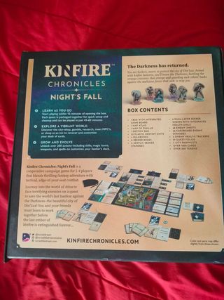 Kinfire Chronicles Night's Fall boardgame