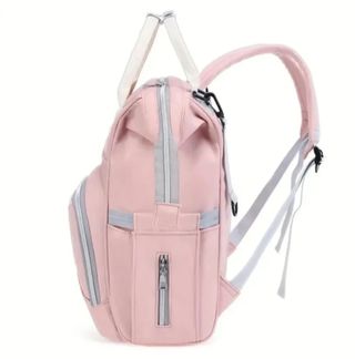 Bolso,mochila maternal.Rosa,Blanco.Carito niños.