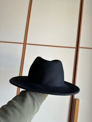 Cappello zara man nero in panno feltro