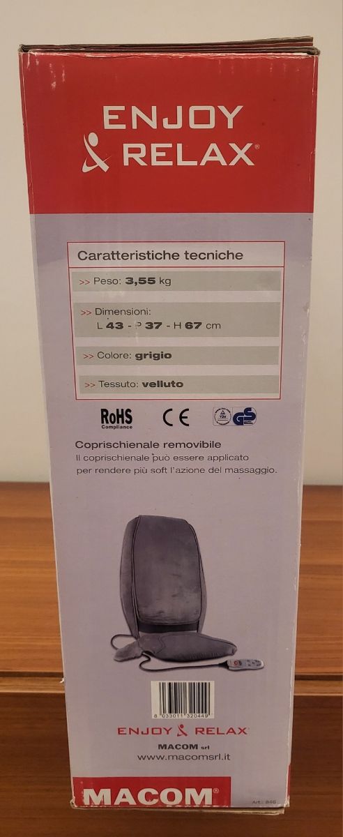 Sedile massaggio shatus Macom EnjoyRelax