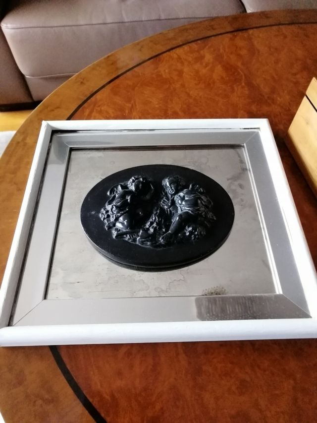 Escultura sobre espejo cuadro Vintage 2