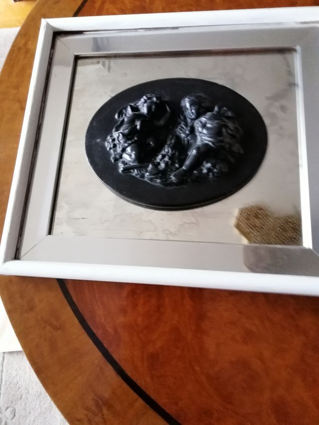 Escultura sobre espejo cuadro Vintage 2