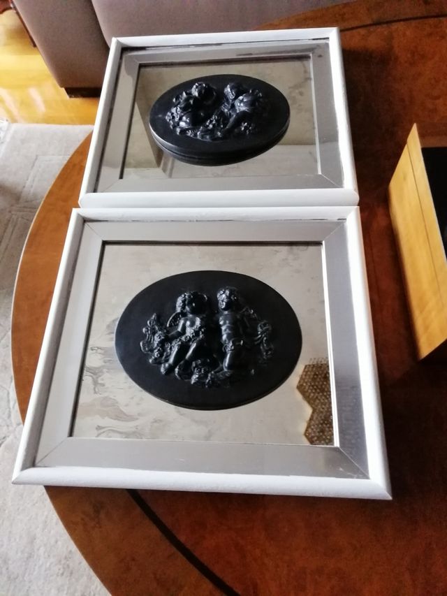 Escultura sobre espejo cuadro Vintage 2