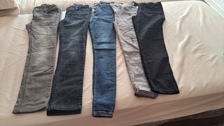 Lote pantalones vaqueros T.S/14 años