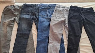 Lote pantalones vaqueros T.S/14 años