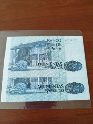  Billetes de 500 pesetas SS, nuevos