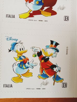 8 francobolli PAPERINO 85 anniversario 