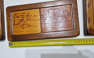 3 quadri in legno