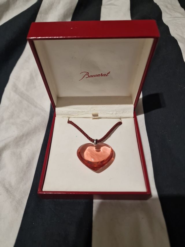 Baccarat collar vintage corazón