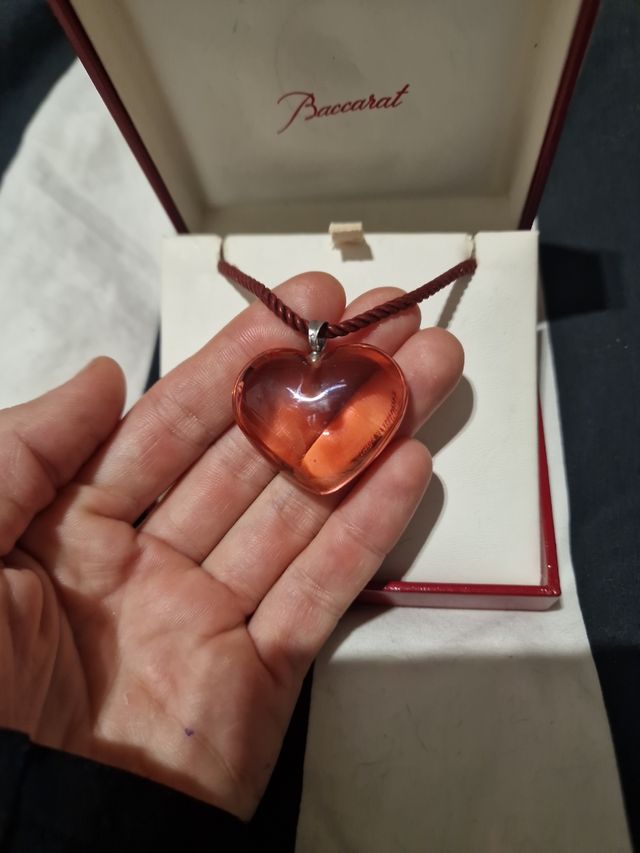 Baccarat collar vintage corazón